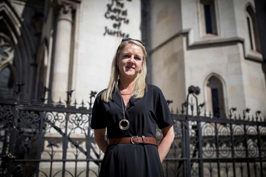 Janet Skinner, seen outside the Royal Courts of Justice, London.